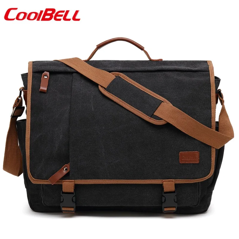 CoolBell Fashion Men&#39;s Bag Travelling Laptop Bag Large Capacity Canvas Shoulder  - £76.84 GBP