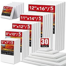 Artistic Canvas Collection - 30 Pack Canvases for Acrylic Paint, Various Sizes 4 - $116.81