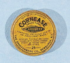 Vintage Cornease Foot Corn Tin - The Graefenberger Company, Newburgh, NY - £21.36 GBP