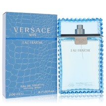 Versace Man by Versace Eau Fraiche Eau De Toilette Spray (Blue) 6.7 oz for Men - £58.28 GBP