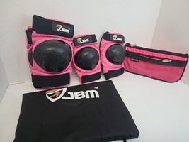 JBM BMX Knee Elbow Pads Guards Protection Gear Pink Black Youth Small - $18.40