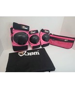 JBM BMX Knee Elbow Pads Guards Protection Gear Pink Black Youth Small - $19.79