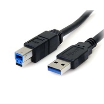 StarTech.com 6 ft / 2m Black SuperSpeed USB 3.0 Cable A to B - USB 3 A (m) to US - £11.87 GBP