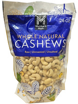 Whole Natural Cashews Member&#39;s Mark  26 OZ - $19.95
