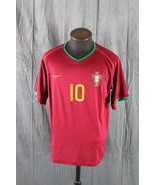 Team Portugal Jersey (Retro) - 2006 Home Jersey Eusebio 10 - Men&#39;s  - $107.13 CAD