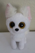 Ty Beanie Boos Phoenix the White Fox Big Gold Sparkle Eyes 6&quot; NO TAG - £7.42 GBP