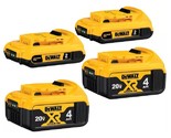 Dewalt DCB324-4 20A MAX 2A 4A Compact Lithium Power Tool Battery, 4-Pack - £418.74 GBP