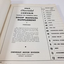 Vintage 1962 Chevrolet Corvair and Corvair 95 Shop Manual Supplement ST-8 - £13.92 GBP