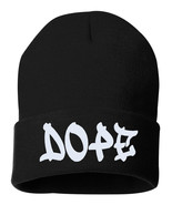 DOPE Embroidered Cuffed Beanie Hat, Embroidered Gift, Winter Hat - $23.13 CAD