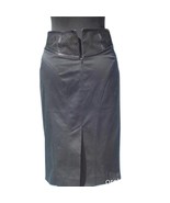Cache Black Lace Bustier Pencil Skirt New 9&quot; Back Split Satin Trim New $... - $64.55 CAD
