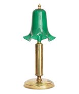 Art Deco Table Lamp " Green Dwarf " Brass Lamp Unique Specimen Unique - $264.52