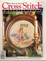 Cross Stitch &amp; Country Crafts Magazine Dec 1992 22 Projects Noah&#39;s Ark Sampler - £11.62 GBP