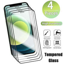 4x Screen Protector for iPhone 14 13 12 11 Pro Max Mini Tempered Glass for iPhon - £7.22 GBP+