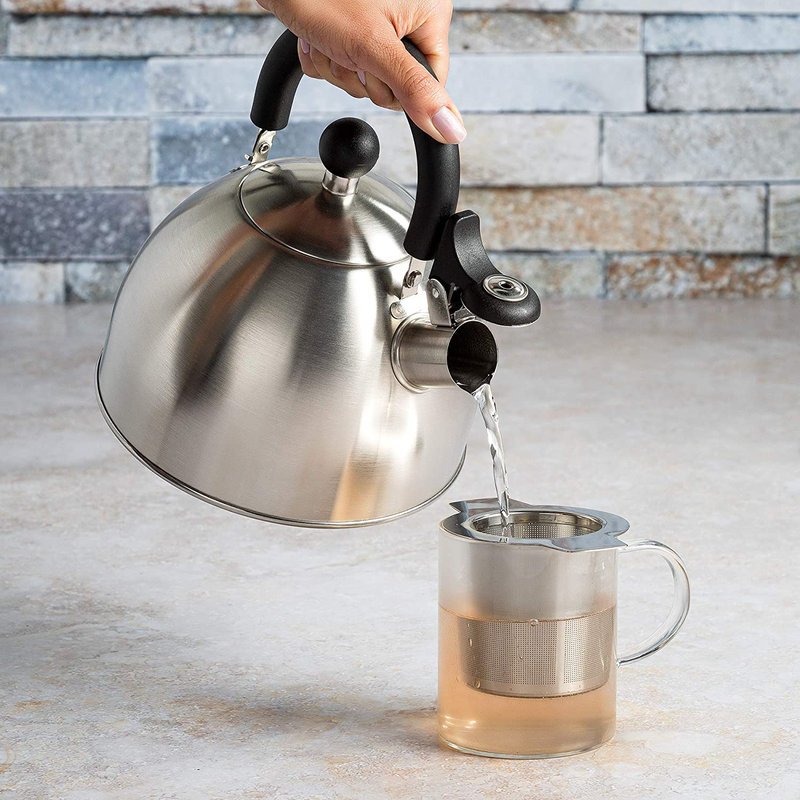 Stewart Whistling Stovetop Tea Kettle Food Grade Stainless Steel, Hot Water Fast Item image 10