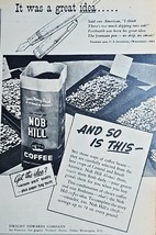NOB HILL COFFEE - 1946 Vintage Print Ad - &quot;It was a great idea....&quot; Roas... - $201.24 MXN