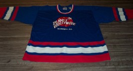 Vintage 1991 Planet Hollywood Washington Dc Stitched Hockey Jersey Mens Medium - £38.70 GBP