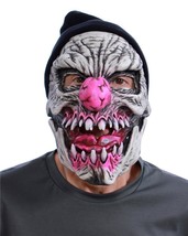 Clown Mask Evil Monster Glow In The Dark Robber Scary Halloween Costume N1089 - £60.10 GBP