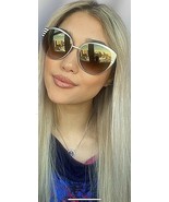 New FENDI FF017SGQH 58mm Cat Eye Designer Oversized Women&#39;s Sunglasses I... - $3,645.93 MXN