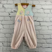 Vintage Pastel Terry Cloth Romper Girls Sz 6-9 Mos - £11.64 GBP