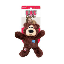 X-Large Kong Wild Knots Bear Dog Toy: Durable Plush &amp; Squeaky, Less Mess, Assort - £16.54 GBP+