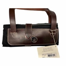 VTG DOONEY &amp; BOURKE black w/ brown Leather Medium Travel Tote NWT - $1,662.26 MXN