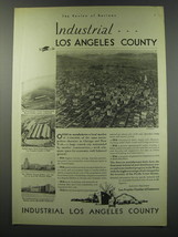 1930 Los Angeles Chamber of Commerce Ad - Industrial.. Los Angeles County - $18.49