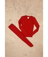 Hanna Andersson Long Johns, Solid Red - Size 140 (US 10) (EUC) - $15.84