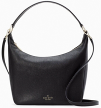 Kate Spade Leila Shoulder Bag Black Pebbled Leather KB694 NWT $399 Retail - £113.74 GBP