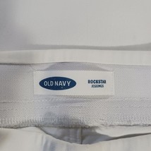 Old Navy RN#54023 Women's White Cotton Blend Rockstar Jeggings Size 8 (30×26) image 3