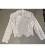 Warren Petites Women’s Suit Jacket Size 4 Off White Ivory With Some Smal... - £26.96 GBP