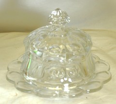Northwood Butter Cheese Dish Cherry Cable Clear - £77.66 GBP