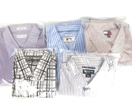 Lot of 5 Brand Name &amp; Designer Men&#39;s Dress Shirts $12/Shirt &amp; Free Shipping - £47.96 GBP