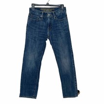 American Eagle Women Jean Slim Straight Leg Denim Mid-Rise Cotton Blue S... - $16.12