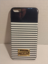 Michael Kors iPhone 6 Plus Fitted Snap On Phone Case Hard Plastic Navy White - £4.99 GBP