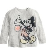 Disneys Mickey Mouse Baby Boy Hi/Bye Front/Back Graphic Tee By Jumping B... - £8.99 GBP