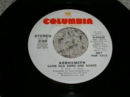 Aerosmith Same Old Song And Dance 45 Rpm Record Columbia Label Promo - £39.08 GBP