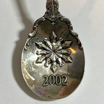 Gorham 2002 Sterling Silver Spoon Snowflake Serving Chantilly Holiday Collector - £97.41 GBP