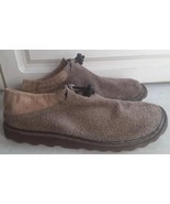 RARE Dr Martens Erica Tan Suede Leather Mocassin Loafer Drawstring Shoes... - $1,638.33 MXN