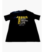 Jesus The Way Truth Life Bible Verse Christian Worship T-Shirt - $7.70