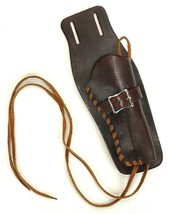 Handmade Leather Gun Holster-Buckle Laced - $46.74