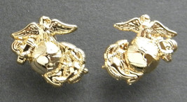 US MARINE CORPS ENLISTED MINI LAPEL PIN SET OF 2 LEFT AND RIGHT 1/2 INCH - £6.89 GBP