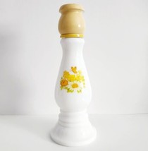 Avon Buttercup Candle Stick Holder No Candle Porcelain Collectible Sonnet 7&quot; - £16.38 GBP