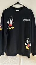 Disney Resort Mickey Mouse Black Unisex Sweatshirt Size Medium - £27.82 GBP