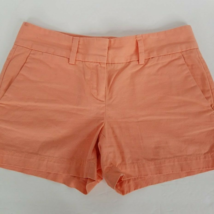 Ann Taylor Loft Shorts Womens 00 Chino Peach Pink Slash Pockets 4&quot; Inseam - £6.89 GBP