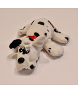 Tonka Pound Puppies Puppy Dog Plush White Black Spots Red Collar  7&quot; Vin... - $5.89