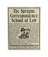 Sprague Correspondence School Of Law 1894 Advertisement Victorian ADBN1kk - $28.01 CAD