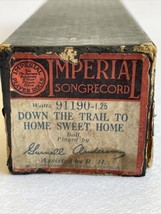 Imperial Song Record 91190 Down The Trail To Home sweet Home Player Piano - $11.39