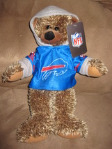 Nfl Buffalo Bills Bear Brand New Plush Nwt Stuffed Animal W Tags 13&quot; Hoodie - $11.99