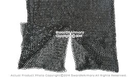 Black Functional Hauberk Medieval Chainmail Flat Ring Wedge Riveted SCA ... - $494.98+