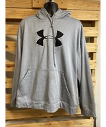 Under Armour Gray Black Hoodie Sweatshirt Men&#39;s Size XXL Activewear KG JD - $19.79